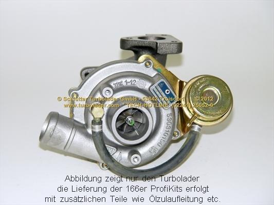 Schlütter Turbolader 166-01465 - Турбина, принудително пълнене с въздух vvparts.bg