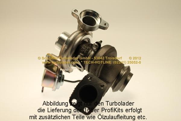 Schlütter Turbolader 166-05132 - Турбина, принудително пълнене с въздух vvparts.bg