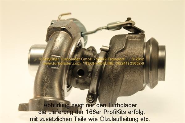 Schlütter Turbolader 166-01671 - Турбина, принудително пълнене с въздух vvparts.bg