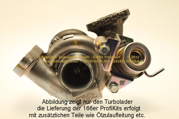Schlütter Turbolader 166-05132 - Турбина, принудително пълнене с въздух vvparts.bg