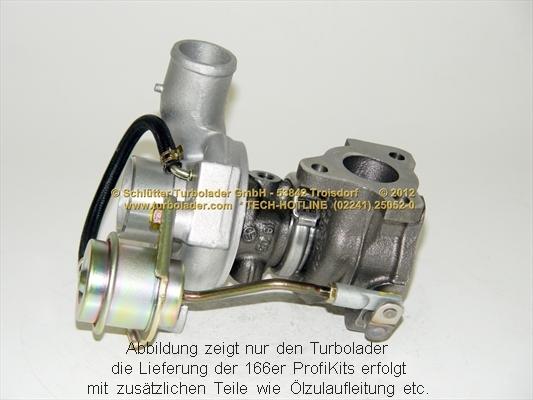 Schlütter Turbolader 166-01155 - Турбина, принудително пълнене с въздух vvparts.bg