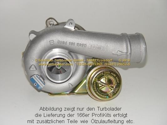 Schlütter Turbolader 166-01120 - Турбина, принудително пълнене с въздух vvparts.bg