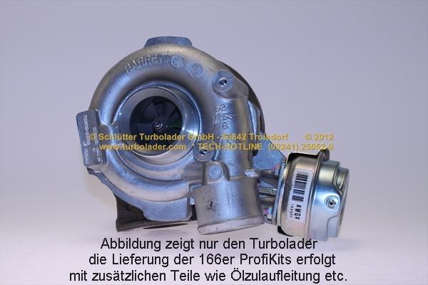 Schlütter Turbolader 166-03050 - Турбина, принудително пълнене с въздух vvparts.bg