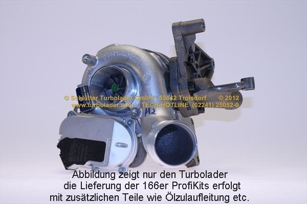 Schlütter Turbolader 166-02540 - Турбина, принудително пълнене с въздух vvparts.bg