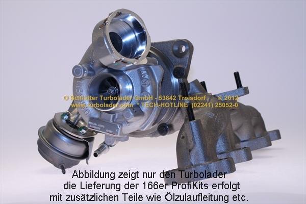 Schlütter Turbolader 166-02590 - Турбина, принудително пълнене с въздух vvparts.bg