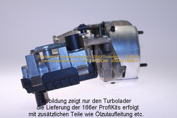 Schlütter Turbolader 166-02520 - Турбина, принудително пълнене с въздух vvparts.bg