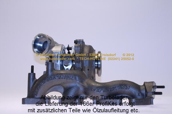 Schlütter Turbolader 166-02660 - Турбина, принудително пълнене с въздух vvparts.bg
