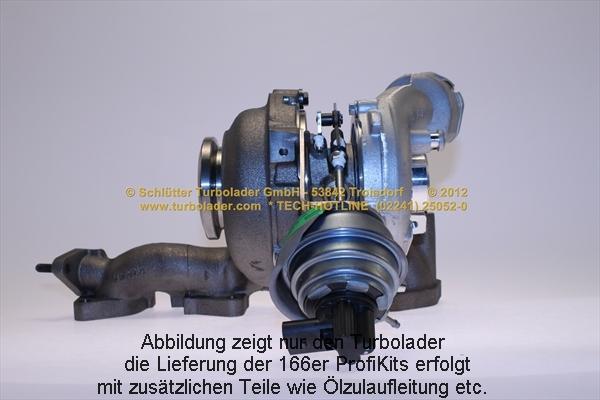 Schlütter Turbolader 166-02660 - Турбина, принудително пълнене с въздух vvparts.bg