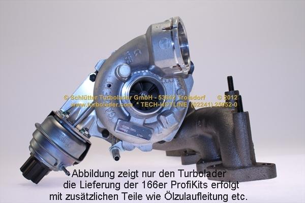 Schlütter Turbolader 166-02670 - Турбина, принудително пълнене с въздух vvparts.bg