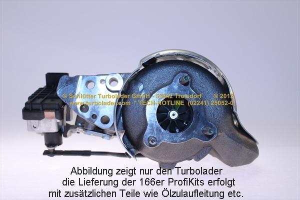 Schlütter Turbolader 166-02630 - Турбина, принудително пълнене с въздух vvparts.bg