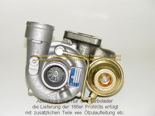 Schlütter Turbolader 166-02170 - Турбина, принудително пълнене с въздух vvparts.bg