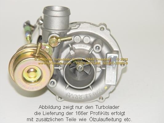 Schlütter Turbolader 166-02350 - Турбина, принудително пълнене с въздух vvparts.bg