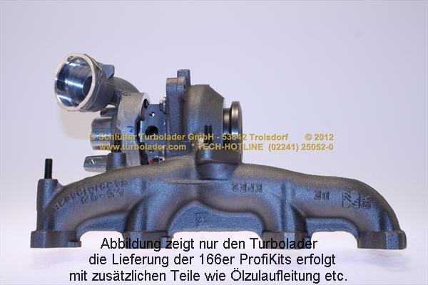 Schlütter Turbolader 166-02700 - Турбина, принудително пълнене с въздух vvparts.bg