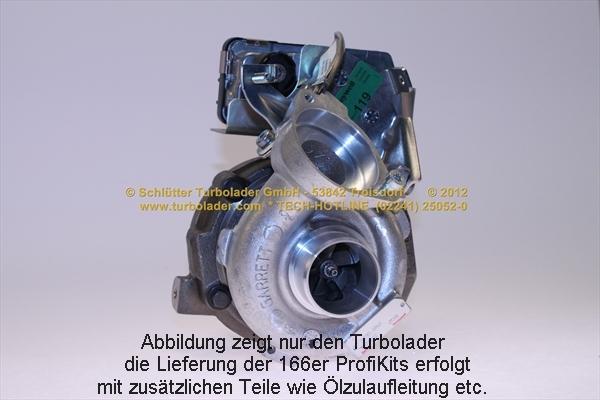 Schlütter Turbolader 166-07051 - Турбина, принудително пълнене с въздух vvparts.bg