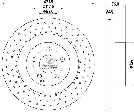 SCHNIEDER AUTOTECH BZS55.00083 - Спирачен диск vvparts.bg