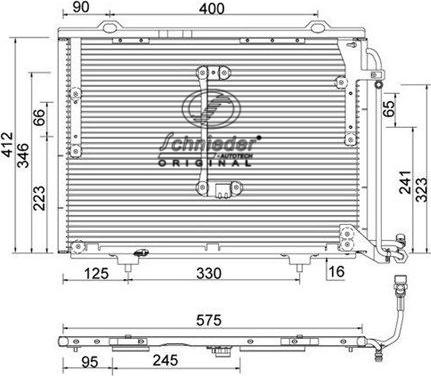 SCHNIEDER AUTOTECH BZS85.00060 - Кондензатор, климатизация vvparts.bg