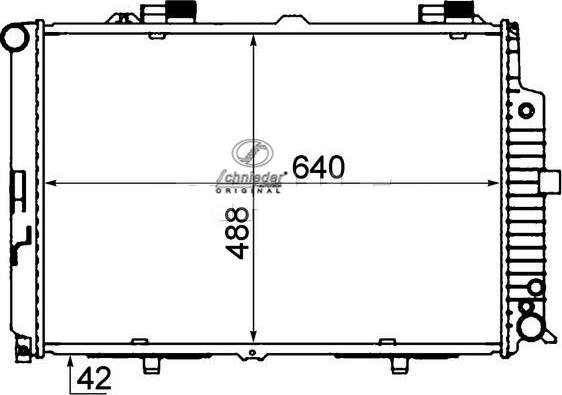 SCHNIEDER AUTOTECH BZS33.00047 - Радиатор, охлаждане на двигателя vvparts.bg