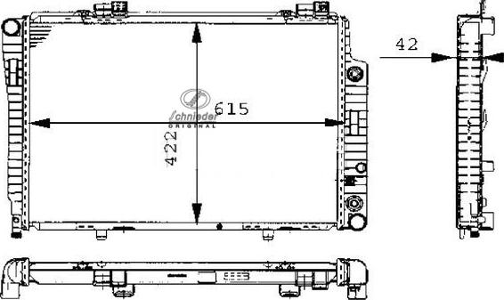 SCHNIEDER AUTOTECH BZS33.00064 - Радиатор, охлаждане на двигателя vvparts.bg