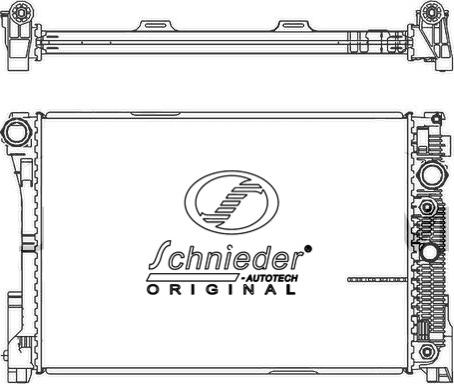 SCHNIEDER AUTOTECH BZS33.00219 - Радиатор, охлаждане на двигателя vvparts.bg