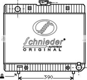 SCHNIEDER AUTOTECH BZS33.00216 - Радиатор, охлаждане на двигателя vvparts.bg