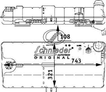 SCHNIEDER AUTOTECH MNT32.00019 - Разширителен съд, охладителна течност vvparts.bg