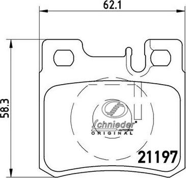 SCHNIEDER AUTOTECH SBP007-361 - Комплект спирачно феродо, дискови спирачки vvparts.bg