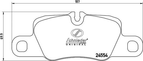 SCHNIEDER AUTOTECH SBP014-051 - Комплект спирачно феродо, дискови спирачки vvparts.bg