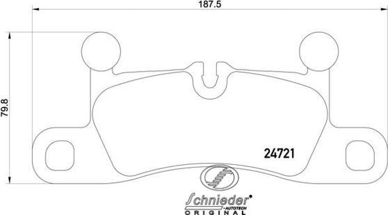 SCHNIEDER AUTOTECH SBP015-101 - Комплект спирачно феродо, дискови спирачки vvparts.bg