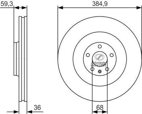 SCHNIEDER AUTOTECH VAS55.00276 - Спирачен диск vvparts.bg