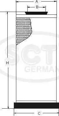 SCT-MANNOL SW 3814 - Филтър за вторичен въздух vvparts.bg