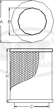 SCT-MANNOL SB 2359 - Въздушен филтър vvparts.bg