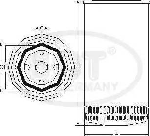 SCT-MANNOL SM 5006 - Маслен филтър vvparts.bg