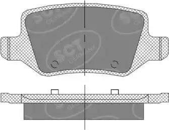 SCT-MANNOL SP 410 PR - Комплект спирачно феродо, дискови спирачки vvparts.bg