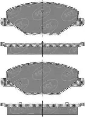 SCT-MANNOL SP 668 PR - Комплект спирачно феродо, дискови спирачки vvparts.bg