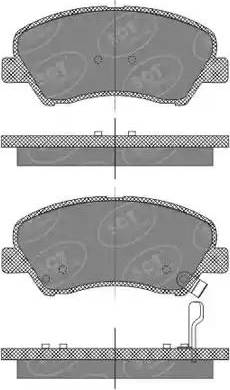 SCT-MANNOL SP 667 PR - Комплект спирачно феродо, дискови спирачки vvparts.bg