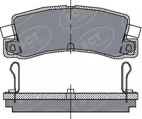 SCT-MANNOL SP 106 PR - Комплект спирачно феродо, дискови спирачки vvparts.bg