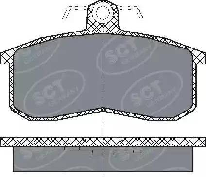 SCT-MANNOL SP 101 PR - Комплект спирачно феродо, дискови спирачки vvparts.bg