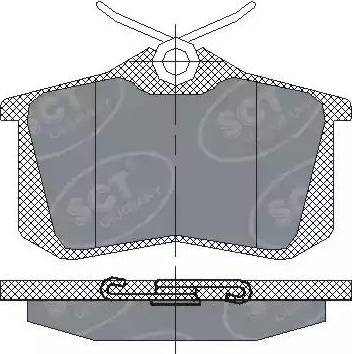 SCT-MANNOL SP 113 PR - Комплект спирачно феродо, дискови спирачки vvparts.bg