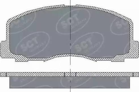 SCT-MANNOL SP 117 PR - Комплект спирачно феродо, дискови спирачки vvparts.bg