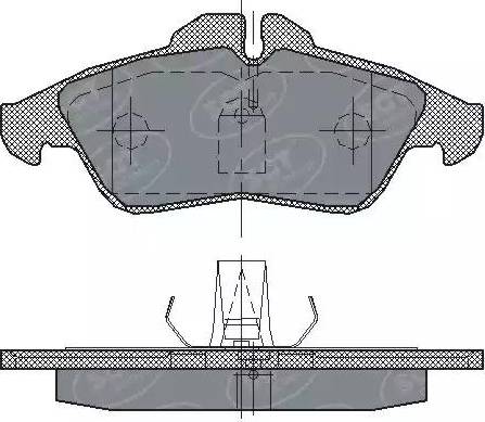 SCT-MANNOL SP 177 PR - Комплект спирачно феродо, дискови спирачки vvparts.bg