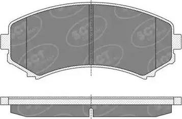 SCT-MANNOL SP 344 PR - Комплект спирачно феродо, дискови спирачки vvparts.bg