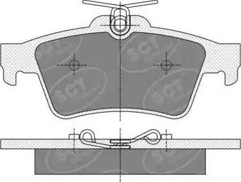 SCT-MANNOL SP 357 PR - Комплект спирачно феродо, дискови спирачки vvparts.bg