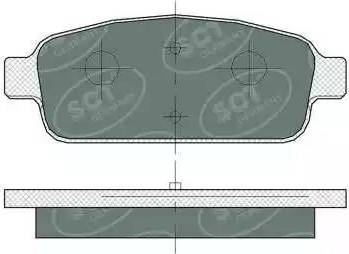 Lucas Electrical GDB1844 - Комплект спирачно феродо, дискови спирачки vvparts.bg