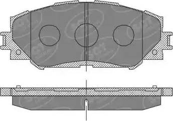 SCT-MANNOL SP 377 PR - Комплект спирачно феродо, дискови спирачки vvparts.bg