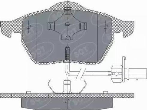 SCT-MANNOL SP 259 PR - Комплект спирачно феродо, дискови спирачки vvparts.bg