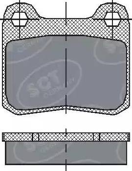 SCT-MANNOL SP 200 PR - Комплект спирачно феродо, дискови спирачки vvparts.bg