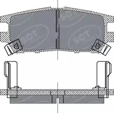 SCT-MANNOL SP 202 PR - Комплект спирачно феродо, дискови спирачки vvparts.bg