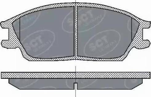 SCT-MANNOL SP 207 PR - Комплект спирачно феродо, дискови спирачки vvparts.bg