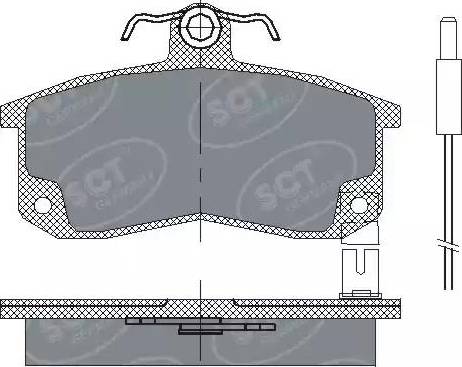 SCT-MANNOL SP 216 PR - Комплект спирачно феродо, дискови спирачки vvparts.bg