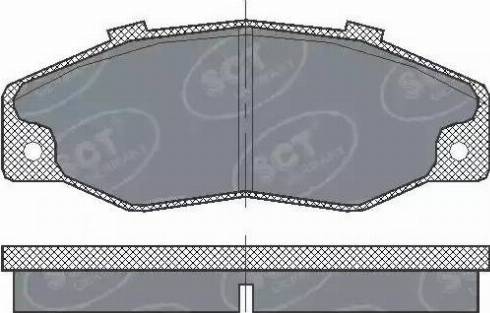 SCT-MANNOL SP 218 PR - Комплект спирачно феродо, дискови спирачки vvparts.bg